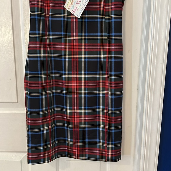 NWT Women’s Gretchen Scott Plaid Sweets Shoulder Tie Dress - Duke of York Size S - Picture 5 of 12